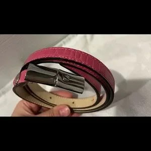 Longchamp | Accessories | Longchamp Pink Roseau Belt | Poshmark